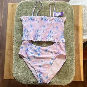 Girls size L 12/14 the children’s place brand light purple two piece swimsuit